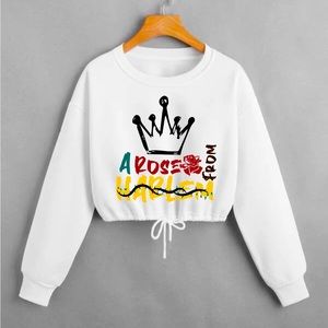 A Rose From Harlem Crop Top to match the Teyana Taylor Air Jordan 1.